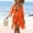 Orange, variant on Yuhangmm Coverups for Bathing Suits, Swim Cover Up Dress with V Knit Lace Waist Tie for Spring Summer Beachwear Outerwear Orange L