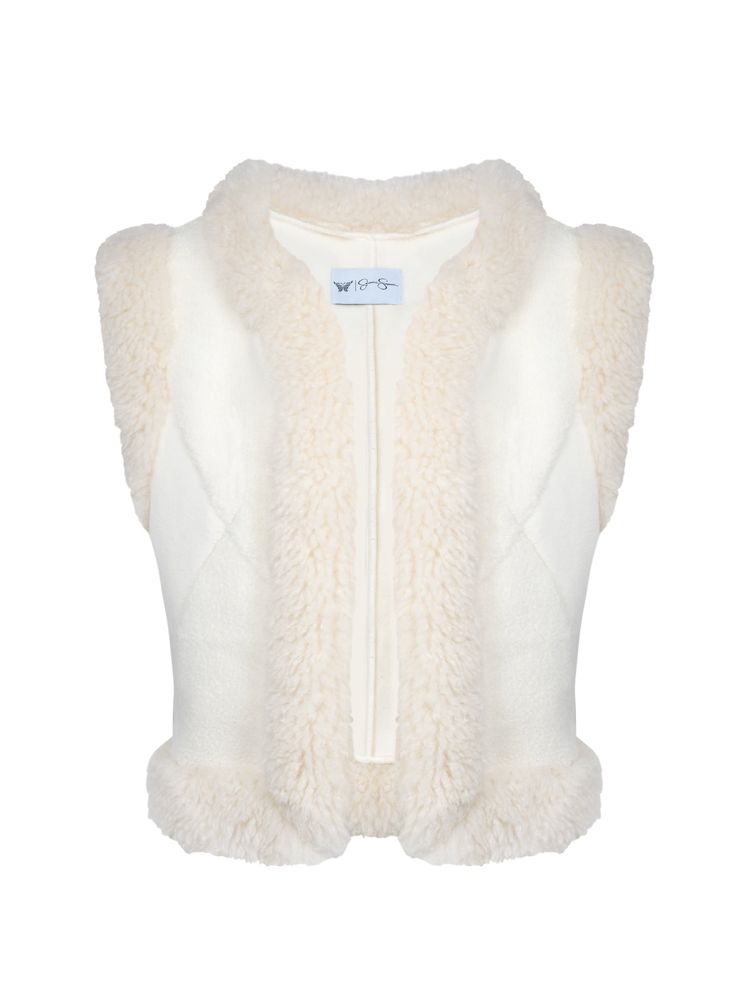 Jessica Simpson Women's Patchwork Faux Fur Vest, Sizes XS-XXL