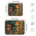 thumbnail image 5 of Yayeee Dish Drying Mat for Kitchen Counter Ultra Absorbent Easy Clean Pad 24x18", Forest Mushroom, 5 of 7