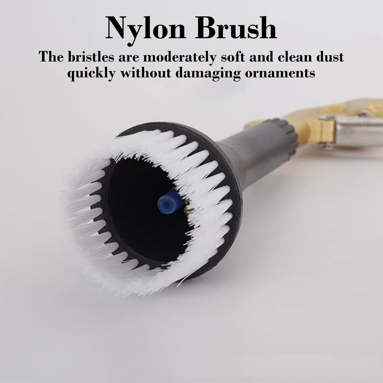 RuiJiao Professional Car Interior Cleaning Kit - Brush and Blowing Nozzle for Detailed Dust Removal, Dry Cleaning Solution for Vehicles