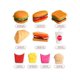 thumbnail image 2 of 1pc Kids' Combo Toy Mini House Set - Burger & Fried Potato & Western Kitchen & Simulated Food, 2 of 5