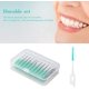 thumbnail image 2 of 160PCS Cepillos Interdentales Selecciones Dentales para Dientes Cerdas Ultra Apretadas Limpiadores Interdentales de Dientes Limpiadores de Cepillos de Palillos de Silicona Cepillos Desechables Dientes Palillo de Dientes Suave Rojo Verde, 2 of 5