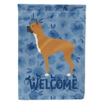 Carolines Treasures CK6180GF Boxer Welcome Flag Garden Size Small multicolor