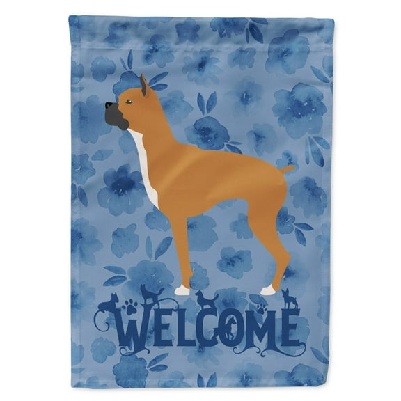 Carolines Treasures CK6180GF Boxer Welcome Flag Garden Size Small multicolor