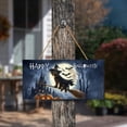 thumbnail image 3 of Happy Halloween Wirehaired Pointing Griffon Witch Pumpkins Bats Landscape Wood Sign Dog Lover Hanging Wall Home Decor - 13012, 3 of 5