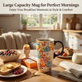 thumbnail image 3 of Topadorn Ceramic Mugs Porcelain Latte Tea Cup Coffee Mug with Gift Box,17oz. Spring at Garden, 3 of 10