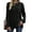 Black, variant on UVN Womens Sweatshirts Crewneck Long Sleeve Shirts Casual Ladies Tops with Buttons