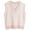 Light Pink, variant on jinghuiyue Women Sweater Vest V Neck Knit Sleeveless Pullover Tank Oversized Houndstooth Pattern Preppy Fashion Uniform Waistcoat M