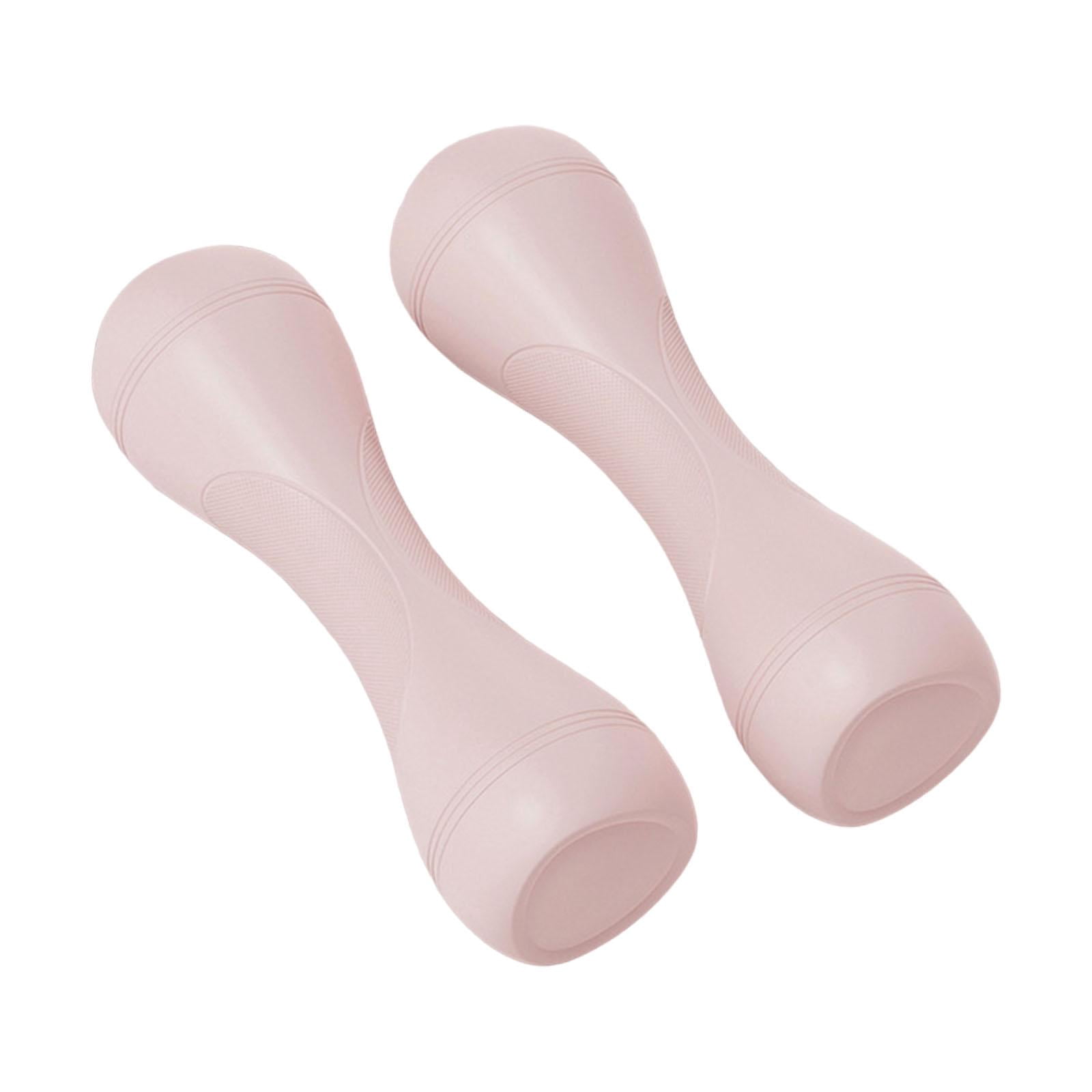GARENDE Adjustable Dumbbells Pair for Home Strength Training Non Slip for Women Kids Pink