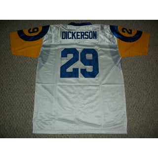 Framed Eric Dickerson Los Angeles Rams Autographed Mitchell & Ness Royal Authentic  Jersey with Multiple Inscriptions - Limited Edition of 29