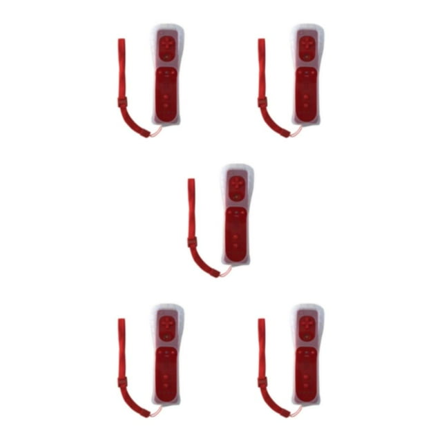 Guardoinrt ABS Made Remote Gamepad Scratch-proof And Tear-resistant High Compatibility Wireless Remote Gamepad red 5Set
