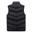 thumbnail image 2 of JINMGG Mens Shirts Clearance,Men Autumn Winter Fashion Stand Collar Pure Color Waistcoat Vest Jacket Top Coat, 2 of 8