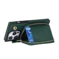 thumbnail image 5 of Luxury Wallet Case Compatible with iPhone 14 Pro Max 6.7 inch,Zipper Closure Luxary PU Leather with Phone rope Card Slot Shockproof Kickstand Case for iPhone 14 Pro Max 6.7 inch,Deep Green, 5 of 12