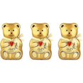 thumbnail image 2 of Lindt White Chocolate Teddy 100g, Gold (Pack of 3), 2 of 5