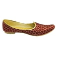 thumbnail image 3 of Red punjabi jutti for mens sherwani shoes for men juti for men mojaris for men, 3 of 5