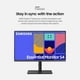 thumbnail image 4 of Monitor de computadora SAMSUNG S43GC Series Business Essential de 24 pulgadas, panel IPS, soporte ajustable en altura, entrada triple, nuevo DisplayPort, 100 Hz, AMD FreeSync, cuidado ocular avanzado, 4 of 5