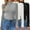 Z4-White/Brown/Black, variant on Turtleneck Shirt Women Long Sleeve Mock Neck Slim Fit Tops Thermal Base Layer Soft Lightweight Stretch Undershirts