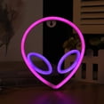thumbnail image 2 of Led Alien Neon Light Colgante De Pared Lámpara De Neón Dormitorio Decoración Luz Decorativa Luz De Noche Yuarrent HA024895-02, 2 of 6