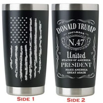 President Trump 47 Tumbler 20oz Trump Gifts for Him and Her Coffee Insulated Mug Design