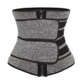 thumbnail image 1 of Faja moldeadora de cuerpo YONGSHENG con cinturón deportivo reforzado Doble correa gris, 1 of 5