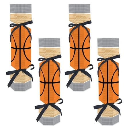 Big Dot of Happiness Nothin' But Net - Basketball - No Snap Baby Shower or Birthday Party Table Favors - DIY Cracker Boxes - Set of 12