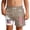 0-Khaki101, variant on Oiyii Boys 4Th of July Swim Trunks with Compression Liner Summer Beach Shorts, Sizes 5-14