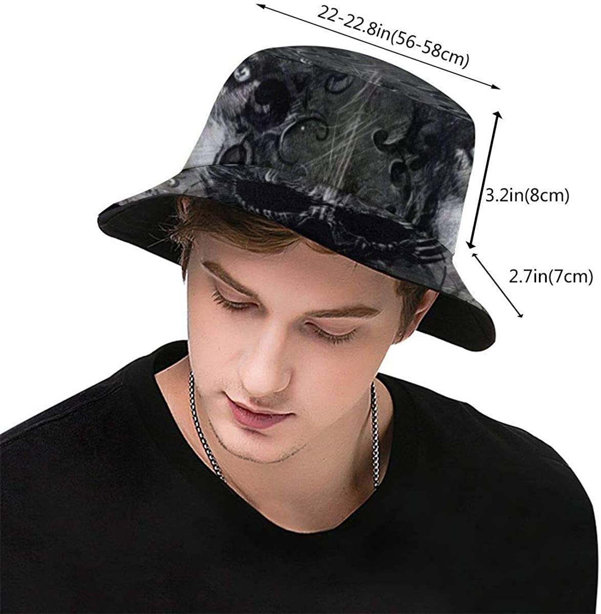 Bucket Hat Packable Reversible Scary 
