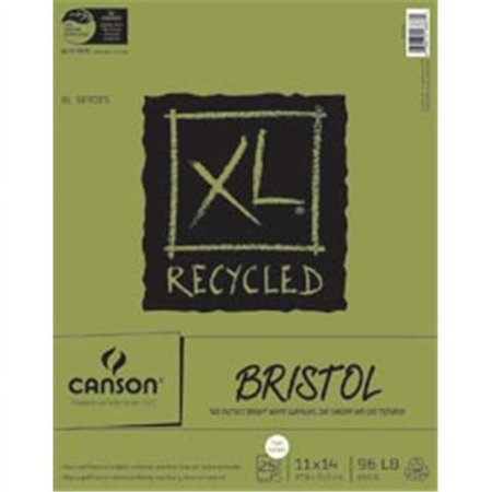 UPC: 0030674168379 | Canson XL Recycled Bristol Pad – 11  x 14   Fold-over  25 Sheets