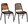 thumbnail image 3 of vidaXL Dining Chairs 2 pcs Solid Reclaimed Wood, 3 of 5