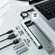 thumbnail image 5 of EstacióN De Acoplamiento 6 En 1 PD & USB 3.0 X 3, Compatible Con & Ranura Para SSD, Cargador RáPido Para Computadora PortáTil, 5 of 5
