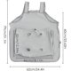 thumbnail image 4 of Cat Carrier Apron, Breathable Adjustable Cat Transport Apron with Nail Cutting Holes, Drawstring Cat Carrying Bag, 4 of 5