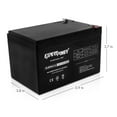 thumbnail image 2 of ExpertPower 12 Volt 12 Ah Rechargeable Battery  || EXP12120, 2 of 2