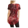 thumbnail image 2 of Women's Short Sleeve Scoopneck Allover Print Tunic, 2 of 2