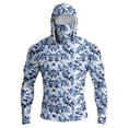 thumbnail image 2 of GrmtClth Mens Fishing Shirts Outdoor Solid Color Quick Dry Long Sleeve Lightweight Hoodies with Face Mask Upf 50+ Sun Protection Tops Green M, 2 of 9