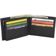 thumbnail image 5 of Mens Wallet RFID Genuine Leather Bifold Wallets For Men, 3 ID Windows 12 Card Holders Gift Box Black, 5 of 8