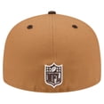 thumbnail image 4 of Men's New Era  Light Brown/Dark Brown Cincinnati Bengals Two-Tone Walnut 59FIFTY Fitted Hat, 4 of 5