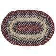 thumbnail image 1 of Better Trends BRWB2748CR Wool Bridge Braided Rug, Cranberry - 27 in., 1 of 5