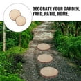 thumbnail image 5 of FRCOLOR 2Pcs Art Craft Beige Wood Paver for Garden Decoration and Step Stone, 5 of 8