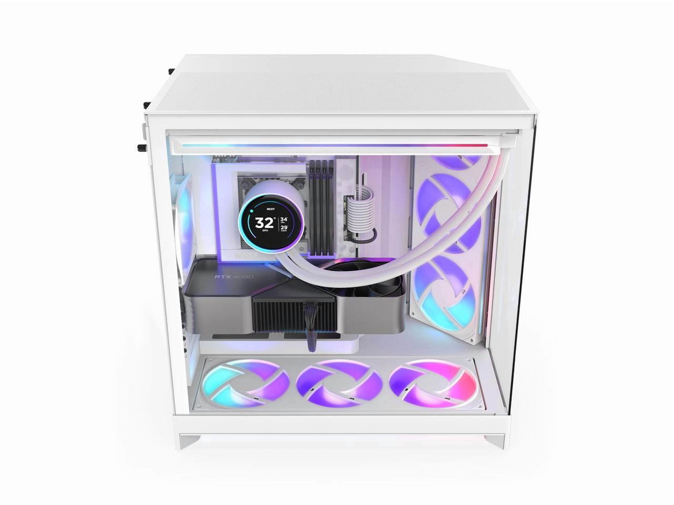 NZXT CCM-H92FW-P1 White SGCC / Tempered Glass Mid-Tower Case (Computer Cases - ATX Form)