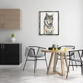 thumbnail image 2 of Stupell Industries Laughing Wolf with Coffee Animals & Insects Painting Gray Floater Framed Art Print Wall Art, 25 x 31, 2 of 9