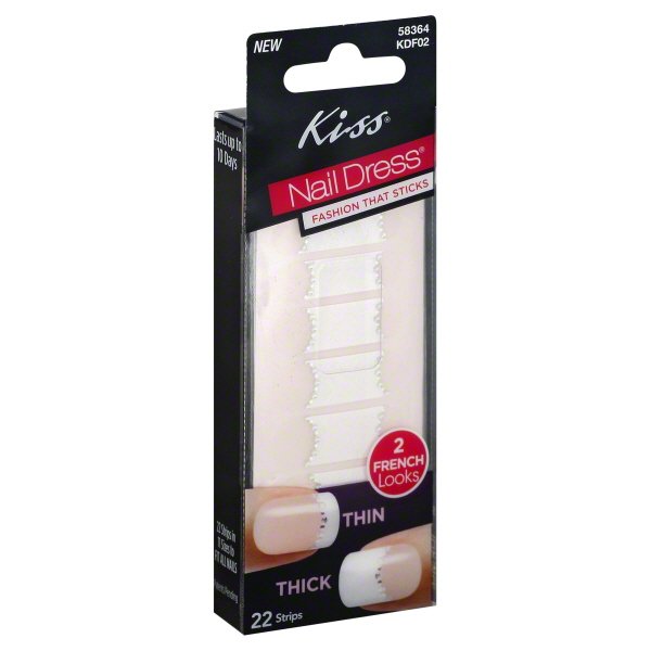 Kiss Products Kiss Nail Dress Nail Strips, 22 ea