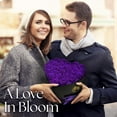 thumbnail image 4 of GLAMOUR BOUTIQUE 27-Piece Forever Flowers Heart Shape Box - Preserved Roses, Immortal Roses That Last A Year - Eternal Rose Preserved Flowers for Delivery Prime Mothers Day & Valentines Day - Purple, 4 of 9