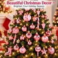 thumbnail image 6 of Velmasee 30PCS Shatterproof Christmas Tree Ornaments Set - Assorted Shapes Hanging Christmas Ball Ornaments Baubles Set with Strings for Holiday Xmas Tree Home Party Decor, 6 of 7