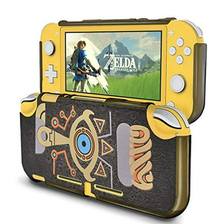 DLseego Protective Case for Nintendo Switch Lite of Zelda Breath of The Wild,Hard PC Shock-Absorption and Anti-Scratch Design, Embossed with Sheikah Slate Eye Compatible Nintendo Switch Lite