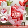 thumbnail image 2 of Hexagram Valentines Blanket,Valentine Throw Blanket Valentine's Decorations for Home, Valentine's Decor Gifts for Her, Love Soft Throw for Couch 50 X 60, 2 of 6