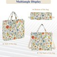 thumbnail image 6 of FORMRS Womens Corduroy Tote Bag Crossbody Shoulder Handbag with Pocket, Watercolor Wildflowers Pattern, 6 of 7