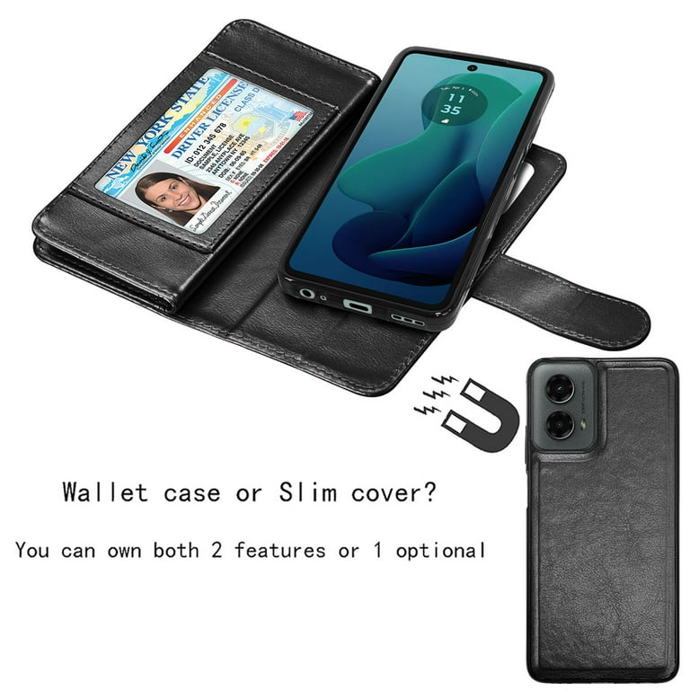 Custodia Portafoglio Moto G COTDINFOR Custodia Portafoglio Per Motorola Moto G Stylus 5G 2023 - Pelle PU, Chiusura Magnetica Cover Pelle PU Moto G - Foto 4