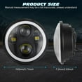 thumbnail image 6 of 4PCS 5 3/4" 5.75 Projector LED Headlights Sealed Beam Ring Head Lamp Bulbs, 6 of 12