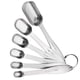 thumbnail image 1 of Pisexur Batería de cocina Juego de 6 cucharas medidoras de acero inoxidable para medir líquidos y alimentos secos. para la cocina del hogar, 1 of 8