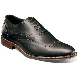 Mens Stacy Adams Shoes Dunbar Antiqued Leather Cognac Lace Up 416L Sz 13 Stacy Adams Dunbar Leather Wingtip Oxfords, Tan | Dress  main image 4